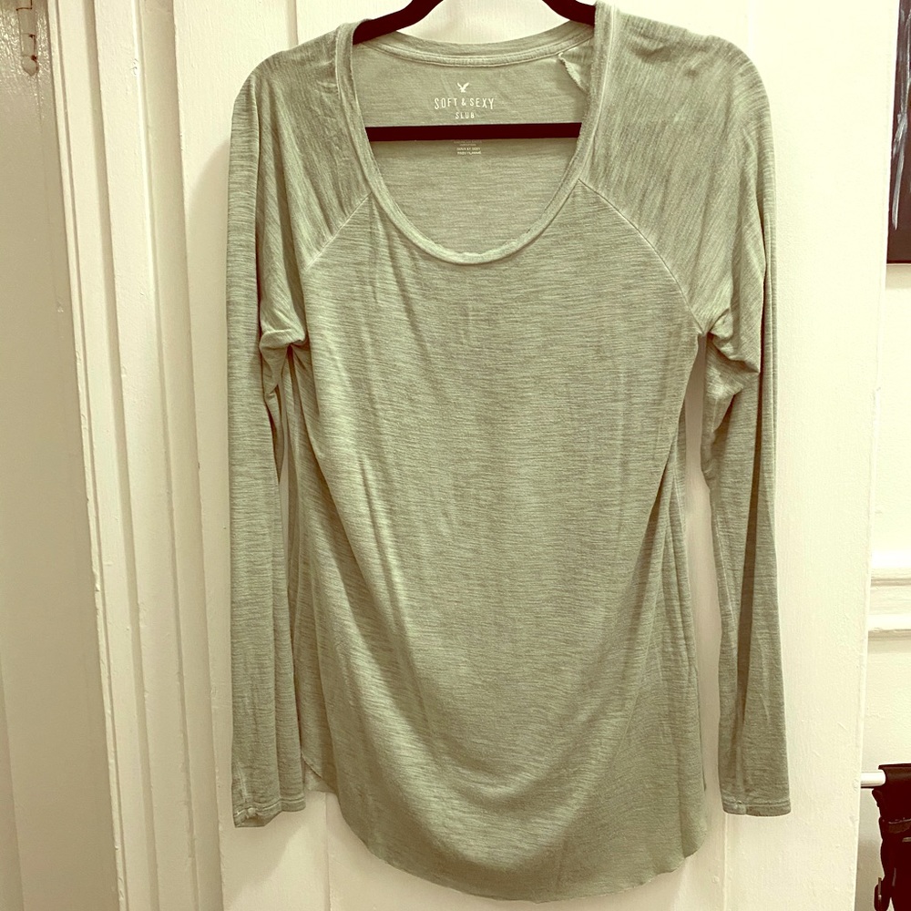 American Eagle Long Sleeve Slub